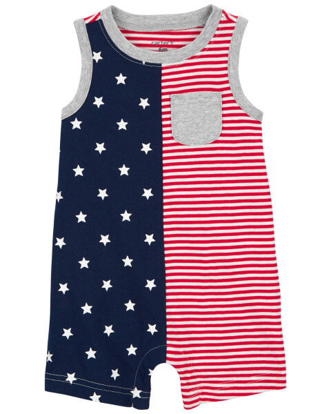 Baby 4th Of July Romper NB