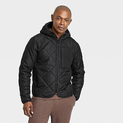 Men's Lightweight Quilted Jacket - All in Motion Black XS