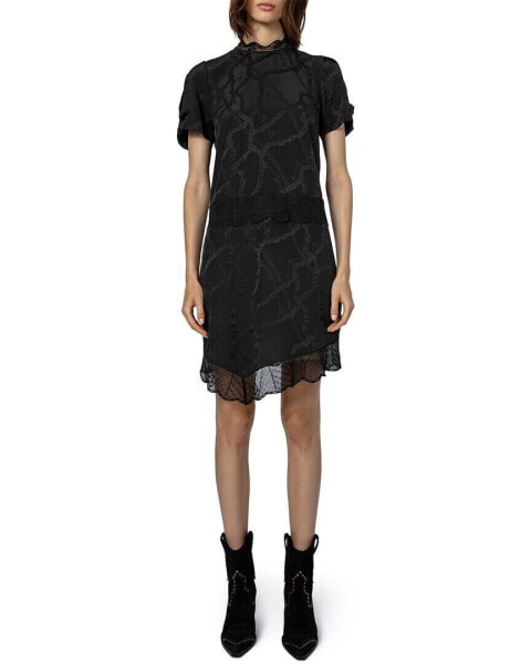 Zadig & Voltaire Roberts Jac Chaines Silk Mini Dress Women's