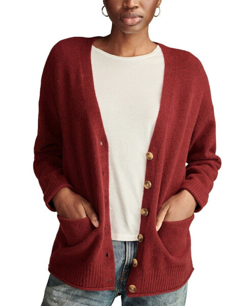 Women's Slouchy Button Front Cardigan