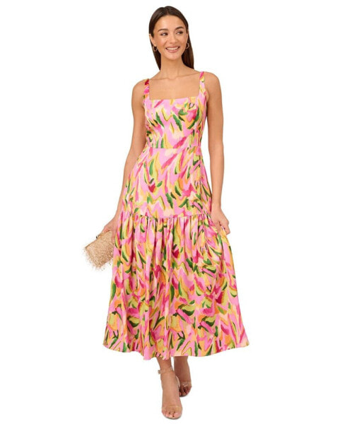 Women's Printed Fit & Flare Dress