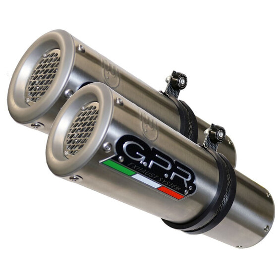 GPR EXCLUSIVE M3 Inox Dual Slip On Speed Triple 1050 05-10 CAT homologated muffler