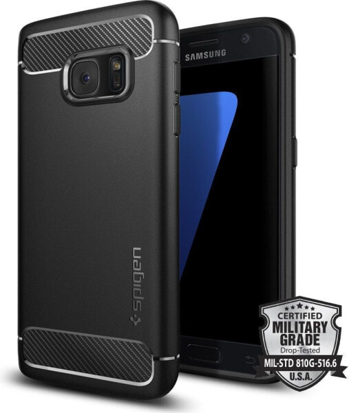 Spigen Etui Rugged Armor na Galaxy S7 czarne