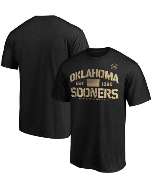 Men's Black Oklahoma Sooners OHT Military-Inspired Appreciation Boot Camp T-shirt