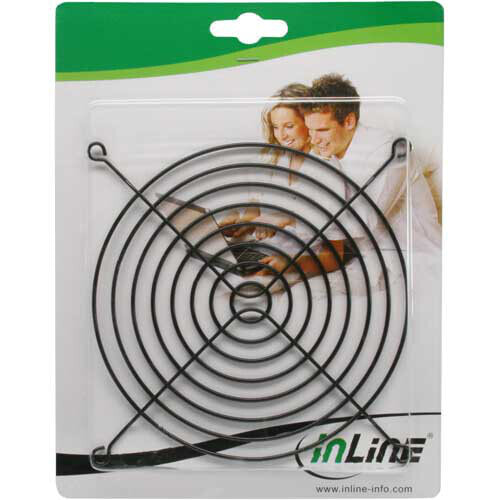 InLine Fan Grill Metal - black - 140x140mm