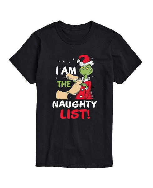 Men's Dr. Seuss The Grinch Naughty List Graphic T-shirt