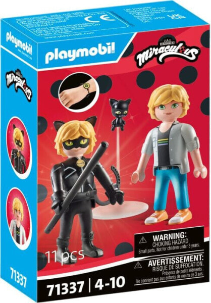 Игровой набор Playmobil Miraculous: Adrien & Cat Noir