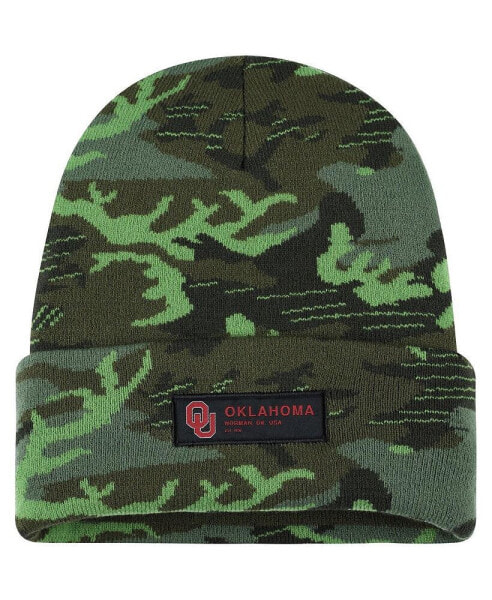 Men's Camo Oklahoma Sooners Veterans Day Cuffed Knit Hat