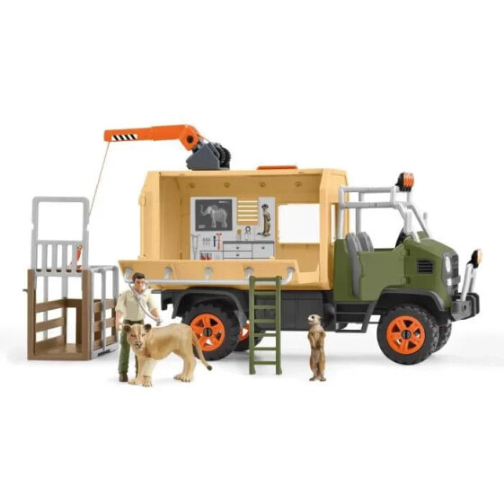 Игровой набор Schleich Large animal rescue truck 42475 (Большой грузовик для спасения животных, серия: Large animal rescue truck)