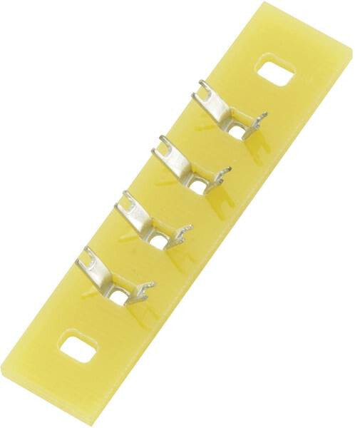 Conrad Electronic SE Conrad 530445 - Tab connector - Straight - Yellow - 9 mm - 1.5 mm - 3.6 cm