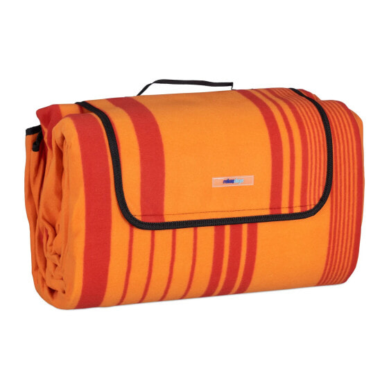 Плед для пикника XXL Relaxdays 200x300 см оранжево-красный