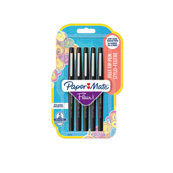 Paper Mate Flair Original - Medium - 1 colours - Black - Bullet tip - 1 mm - Black