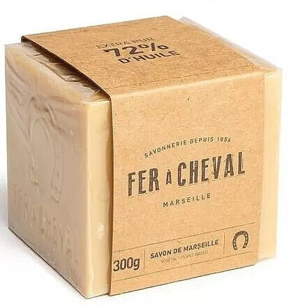 Natürliche Pflanzenseife - Fer A Cheval Vegetal Marseille Soap Cube 300 g