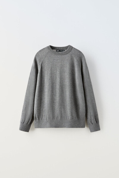 True neutrals wool blend sweater