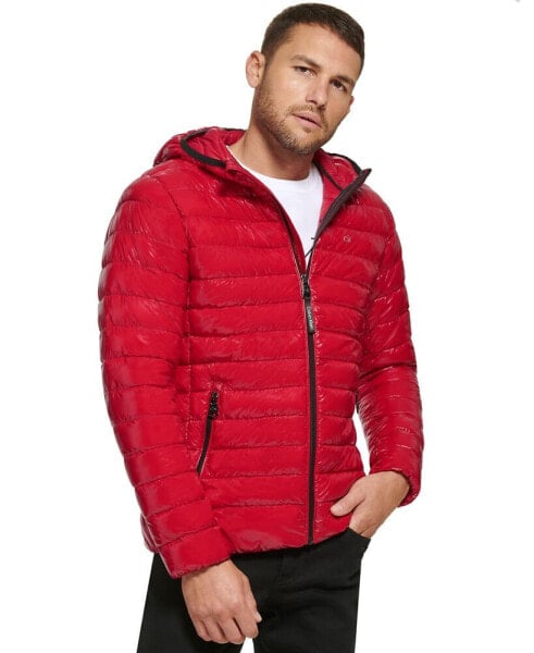 Men's Hooded & Quilted Packable Jacket