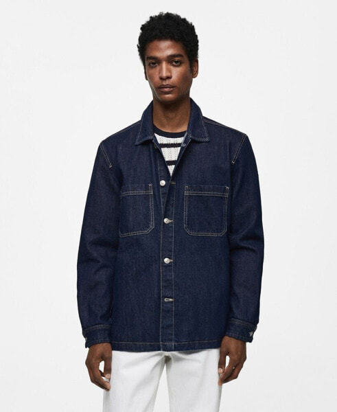 Men's Pocket Denim Overshirt