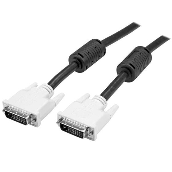StarTech.com 2m DVI-D Dual Link Cable – M/M - 2 m - DVI-D - DVI-D - Male - Male - Black - White