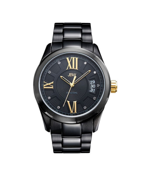 Men's Bond Diamond (1/10 ct.t.w.) Black Ion-Plated Stainless Steel Watch