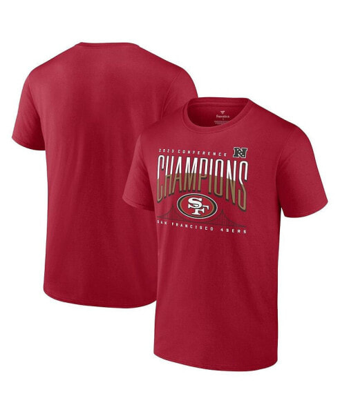 Men's Scarlet San Francisco 49ers 2023 NFC Champions Hometown Not Done T-shirt