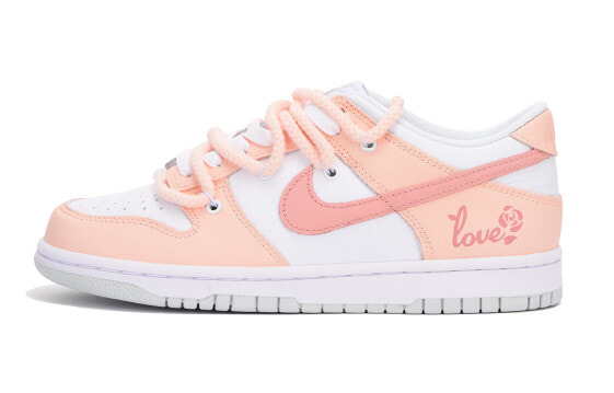 【定制球鞋】 Nike Dunk Low 玫瑰 解构 高街 低帮 板鞋 GS 粉 / Кроссовки Nike Dunk Low DH9765-102