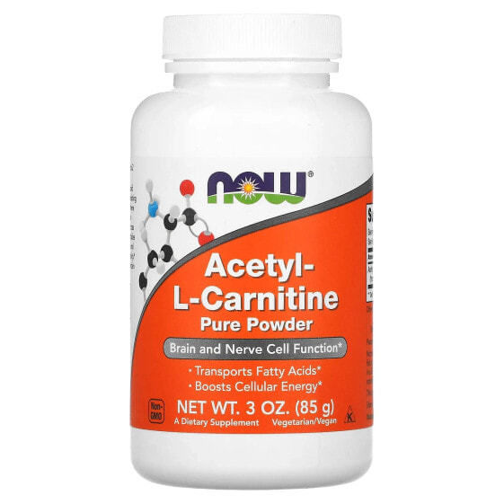 Аминокислоты NOW Ацетил-L-Карнитин, 85 г
