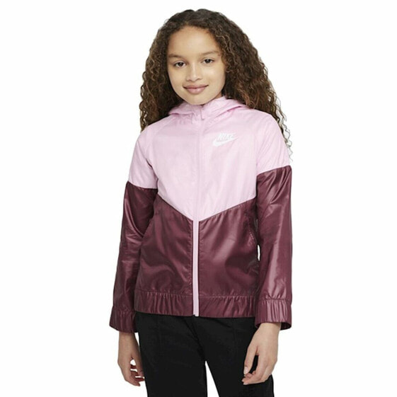 Детская спортивная куртка Nike Sportswear Windrunner Розовая