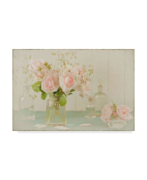 Cora Niele 'Vintage Roses Still Life' Canvas Art - 47" x 30"