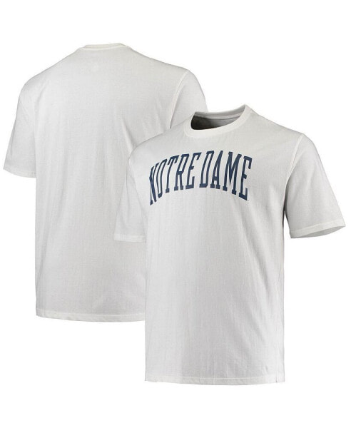 Men's White Notre Dame Fighting Irish Big and Tall Arch Team Logo T-shirt