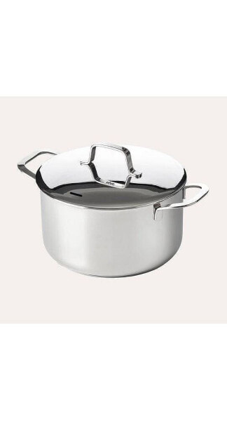 Maestro Stainless Steel Casserole Dish Pot with Lid, 5.4 Qt