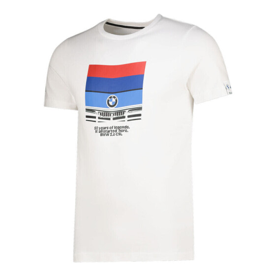 Puma Bmw Mms Vintage Car Graphic Crew Neck Short Sleeve T-Shirt Mens Size M Cas