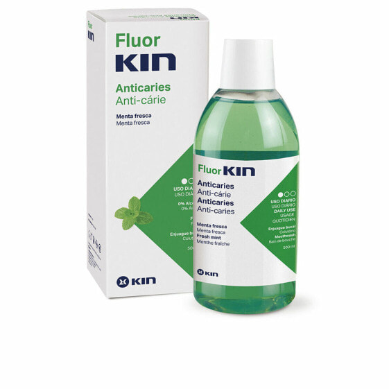 Ополаскиватель для полости рта Kin Fluorkin Мята Антикариес 500 ml