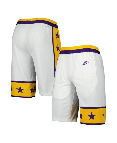 Men's White LSU Tigers Limited Retro Performance Shorts