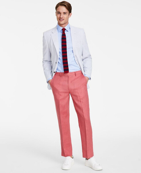 Men's Modern-Fit Linen Dress Pants