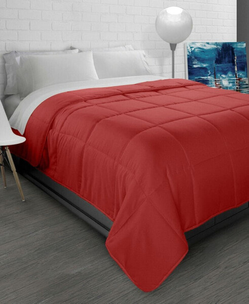 All-Season Soft Brushed Microfiber Down-Alternative Comforter - Full/Queen