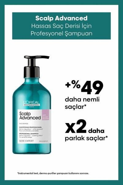 Serie Expert Scalp Advanced Hassas Saç Derisi Için Profesyonel Şampuan 500ml