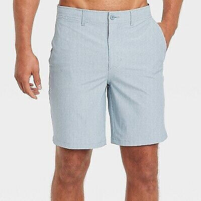 Men's 9" Hybrid Swim Shorts - Goodfellow & Co Light Blue 38