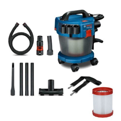 Bosch Akku-Nass-/Trockensauger GAS 18V-10 L Solo + Rollenset + extra Filter