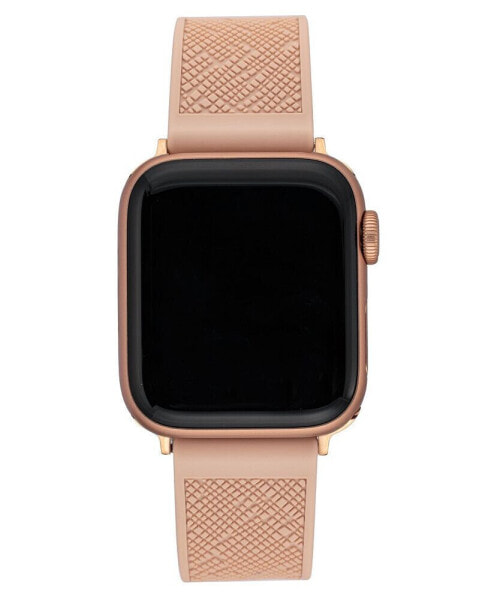 Women's Blush Textured Silicone Band Compatible with 42/44/45/Ultra/Ultra 2 Apple Watch