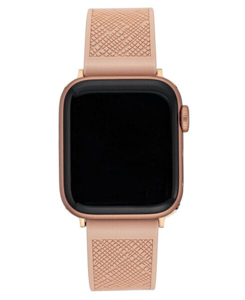 Women's Blush Textured Silicone Band Compatible with 42/44/45/Ultra/Ultra 2 Apple Watch