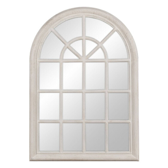 Настенное зеркало Белый Стеклянный Древесина павловнии Окно 73,7 x 3,6 x 104 cm