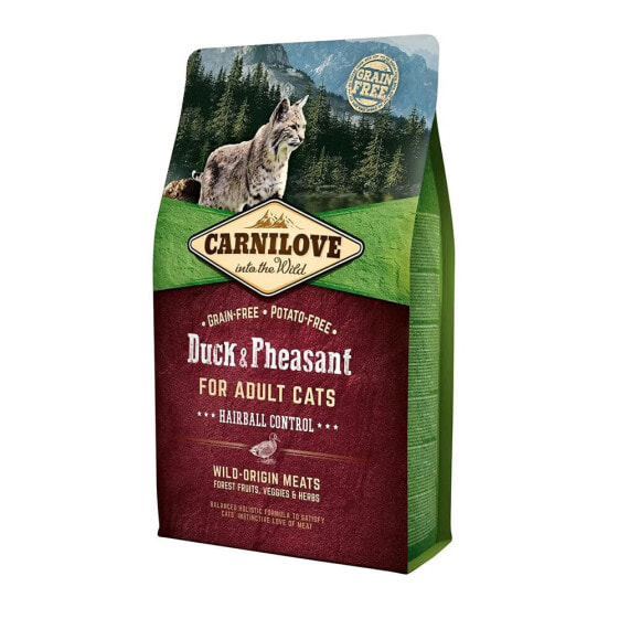 CARNILOVE 2kg food for cats with chicken duck pheasan to hairball control