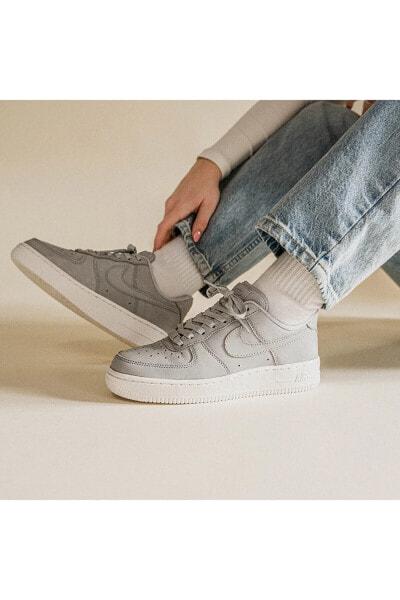 Air Force 1 '07 PRM 'Utility' Gri Beyaz Kadın Sneaker Ayakkabı