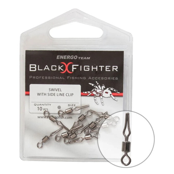 BLACK FIGHTER Flat Snap Swivel