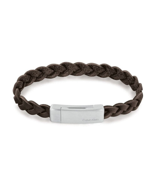 Men's Brown Leather Bracelet