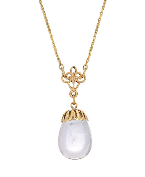 Women's Clear Egg Drop Necklace