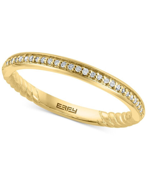 EFFY® Diamond Band (1/10 ct. t.w.) in Sterling Silver