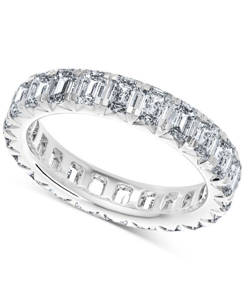 Diamond Emerald-Cut Eternity Band (4 ct. t.w.) in 14k Gold (Also in Platinum)