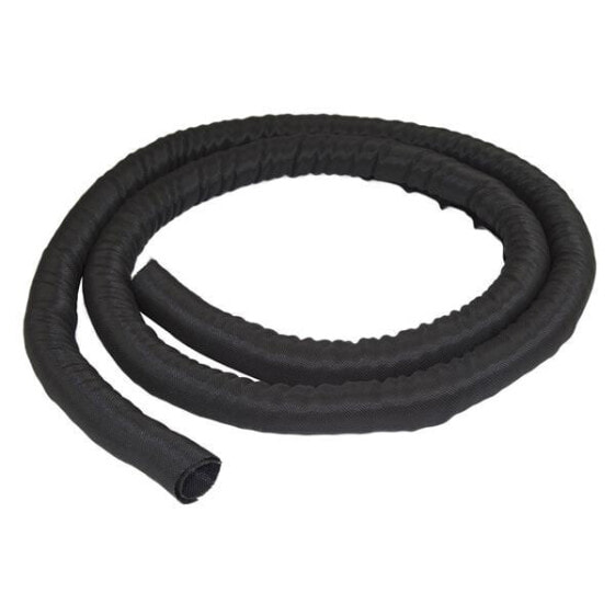 StarTech.com 6.5' (2m) Cable Management Sleeve - Flexible Coiled Cable Wrap - 1.0-1.5" dia. Expandable Sleeve - Polyester Cord Manager/Protector/Concealer - Black Trimmable Cable Organizer - Cable sleeve - Nylon - Polyester - Black