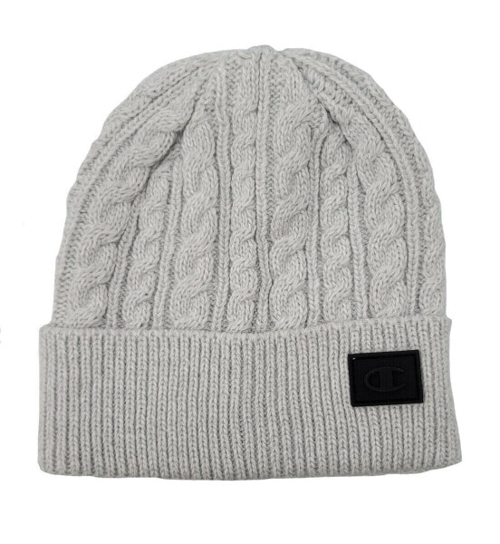 Champion Women's Broadcast Cuff Beanie One Size White/Grey - CV5-0735