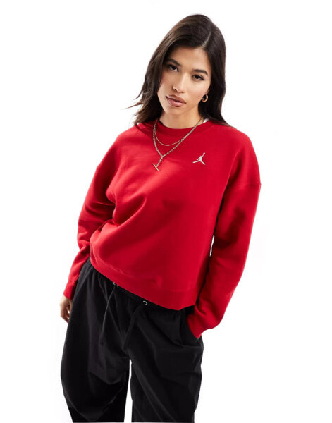 Jordan Brooklyn fleece sweatshirt in red